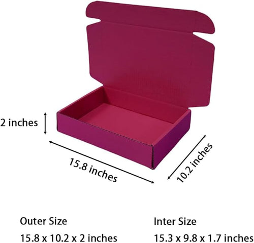 20 Pcs 15.8 x 10.2 x 2 inches Shipping Boxes - Image 2