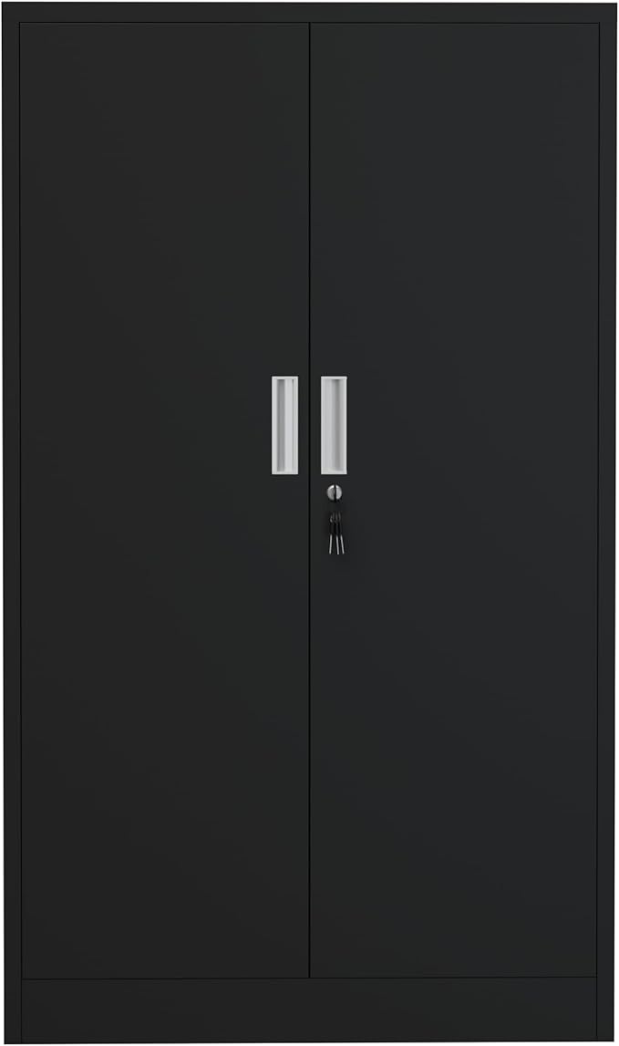 Metal Storage Cabinet with Locking Doors and Adjustable Shelves, 53.5-Inch Tall - Image 10