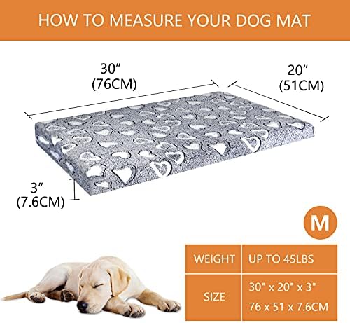 VANKEAN Reversible Cool/Warm Crate Mat Waterproof Washable Firm S-XXL Grey - Image 2