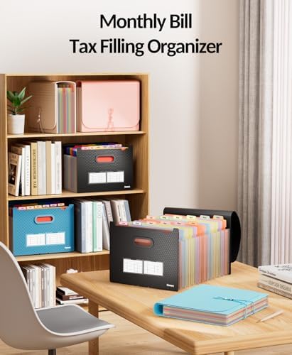 Sooez Accordion File Organizer, 13-Pocket Expanding File Folder Letter Size - Image 6