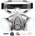 Reusable Half Face Cover Set, Half Face Respirаtor, Personal Protective Equipment Filter for Painting, Decorating Carpentry, Welding, Metal Cutting, Same Scene as 6000 6200 7000 FF-400 (Medium) by MOARON