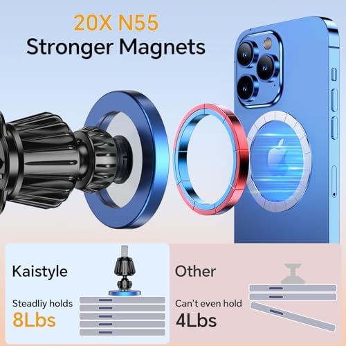 Kaistyle for Magsafe Car Mount【Strong Magnet】Magnetic Phone Holder for Car Phone Holder Mount Dash Mounted Holders Cell Phone Holders for Your Car Accessories for Women Men for iPhone 18 Pro Max 17 16 - Image 5