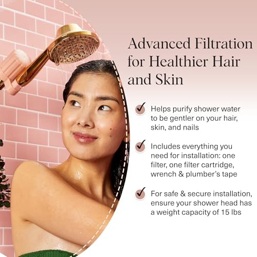 Kitsch Shower Filter Head for Hard Water | Filtered Shower Head –Terracotta - Image 3
