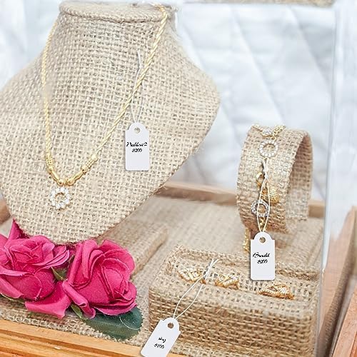 200 Pcs Small Price Tags Paper Tags with Elastic String 1.02×0.47 Inch - Image 6