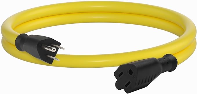 BN-LINK 3ft Outdoor Extension Cord, 12/3 SJTW Heavy Duty Power Cord, 3-Prong - Image 8