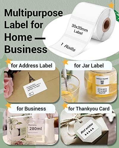 Phomemo Thermal Labels, 1.18" x 0.79", for M110/M100/M220/M108, 300 PCS - Image 5