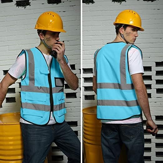 BeautyWill Custom Logo Safety Vest Class2 High Visibility Reflective Vest - Image 5