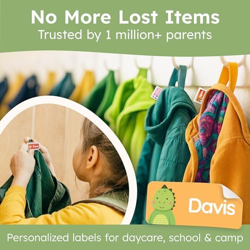Personalized Name Labels for Kids (140 Labels) - Durable & Waterproof Custom Name Stickers for Clothing Tags, School Supplies, Camp & Daycare - Cozy Farm (1.2”x0.5”) - Image 2