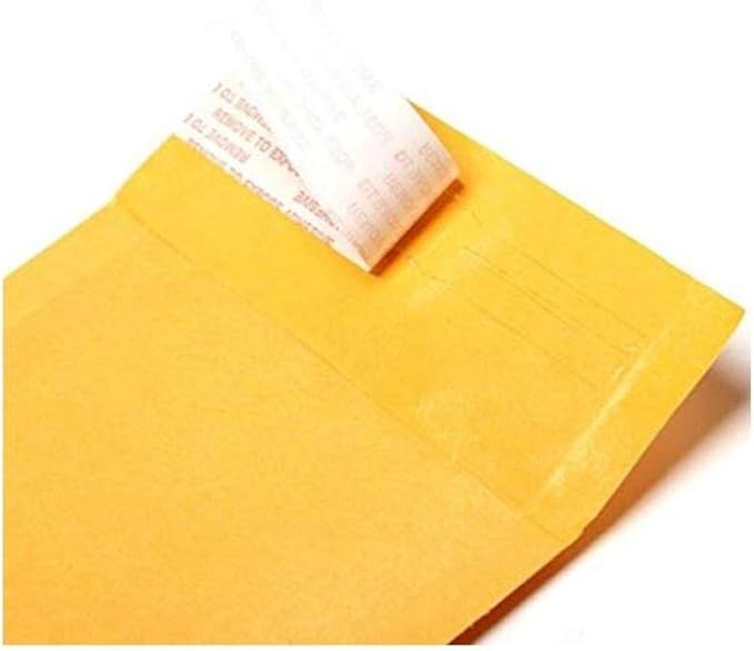 Secure Seal #00 5x10 Kraft Bubble Mailers Padded Shipping Envelopes - Image 3
