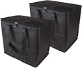 Ezek Reusable Insulated Grocery Bags in Black, Stand Upright, Double The Sturdy by Unknown