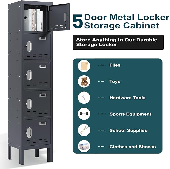 Metal Lockers - 66" Height Steel Lockers - Image 5