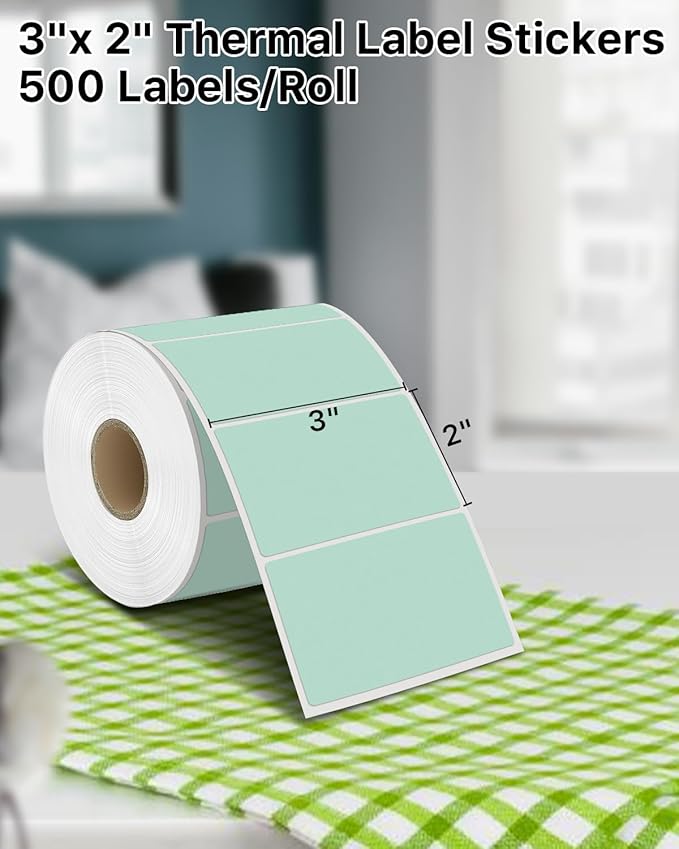 iEager 3" x 2" Thermal Labels, Rectangle Thermal Printer Stickers, - Image 2
