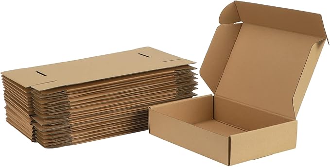 Trwcrt Shipping Boxes 9x6x2 Set of 20, Corrugated Cardboard Box by Trwcrt