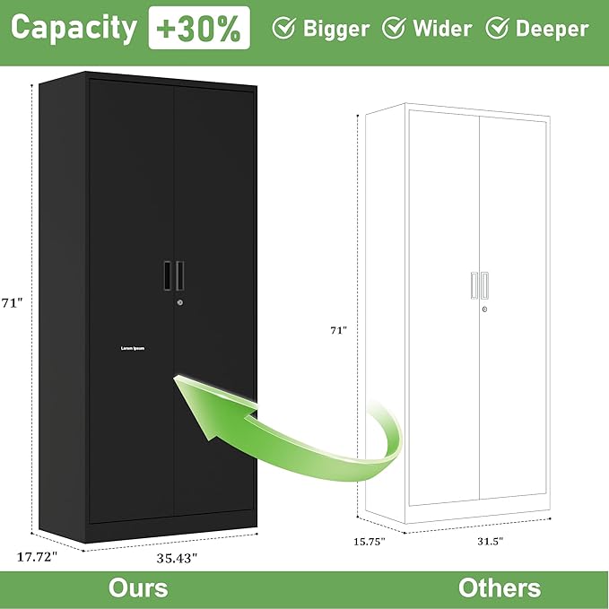 Big Metal Garage Storage Cabinet - Image 3