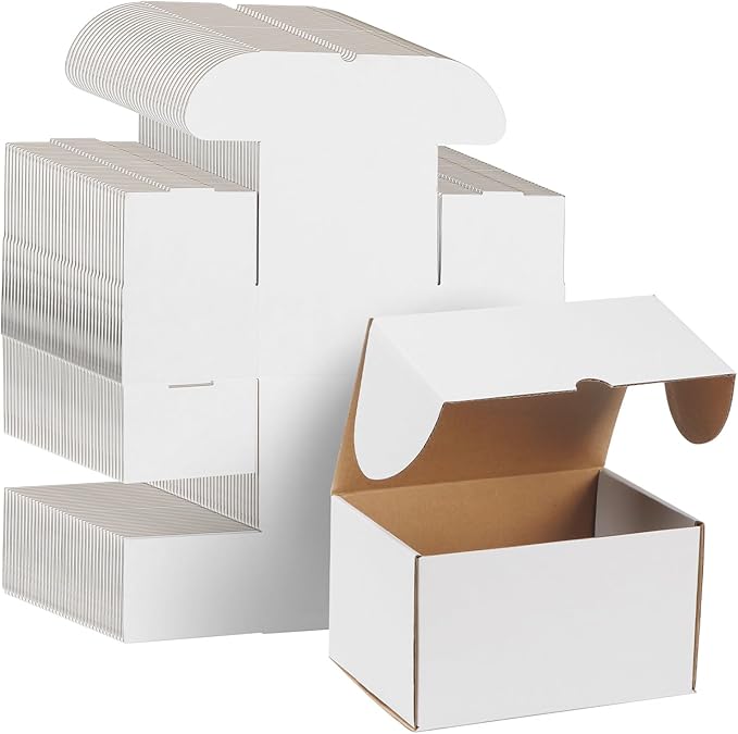 WIFTREY 50 Pack 7x5x4 Shipping Boxes by WIFTREY