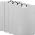 ZCZN Metal Clipboard, 4 Pack Heavy Duty Aluminum Clipboards 12 x 9 Inches by ZCZN