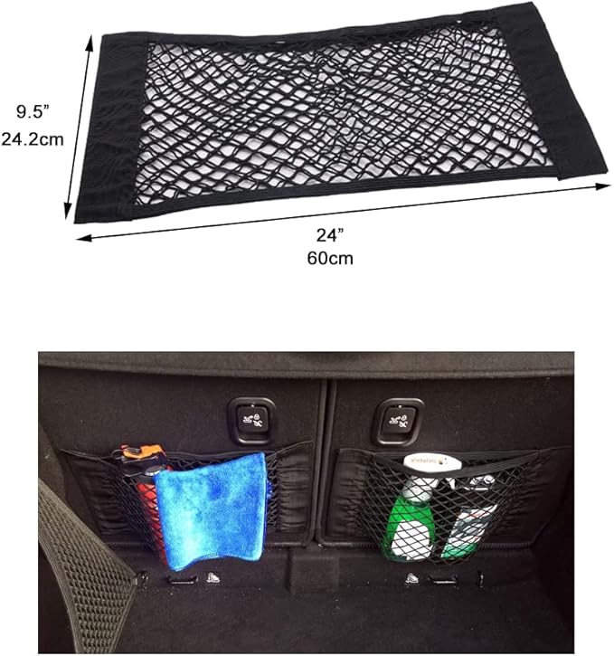 Universal Mesh Cargo Net Storage Net Wall Sticker Organizer Pouch Bag Storage - Image 2