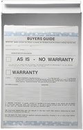 Clip-On Car Window Form Holder – 9" x 13" Transparent Document Sleeve – by Unknown