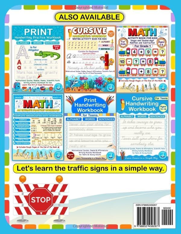 Traffic Sign Coloring Book for Kids: Immerse Your Child in a Colorful Adventure of Road Safety Education with the Exciting Traffic Sign, Icon, and Symbol Coloring Book. - Image 2