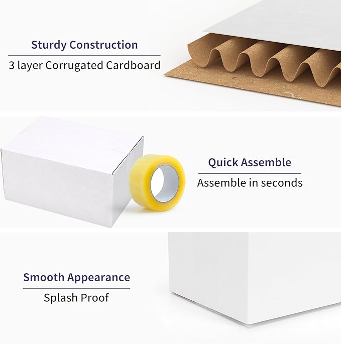 25 Pack Shipping Boxes 10x7x5 Inches, Small Business - Image 5