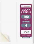 NextDayLabels – 4” x 5” Rectangular Sticker Labels by NextDayLabels