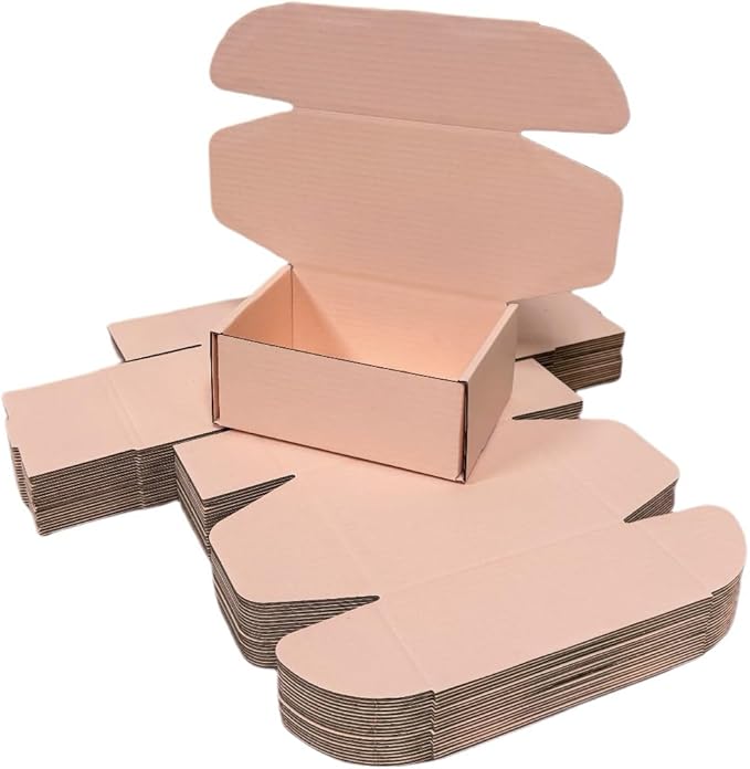 50 Pcs 4.3 x 3.1 x 2 inches Mini Size Corrugated Cardboard Gift Boxes - Image 3