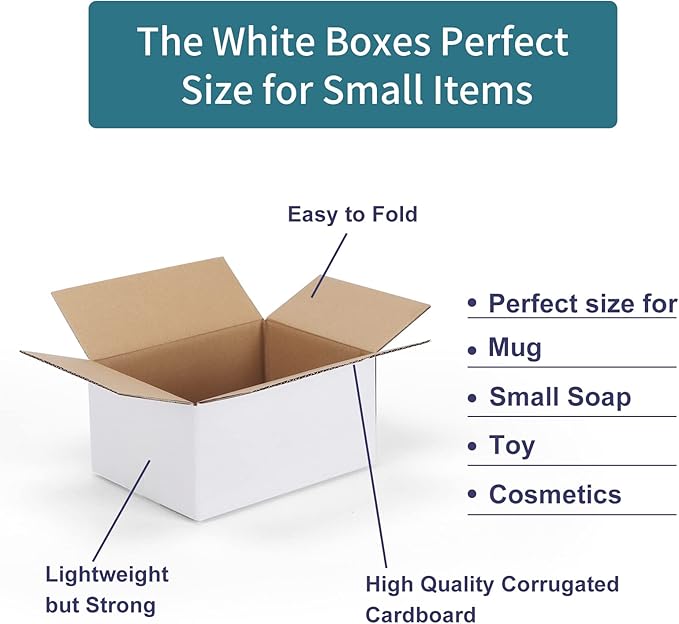 40 Pack Small Shipping Boxes 8x6x4 Inches - Image 5