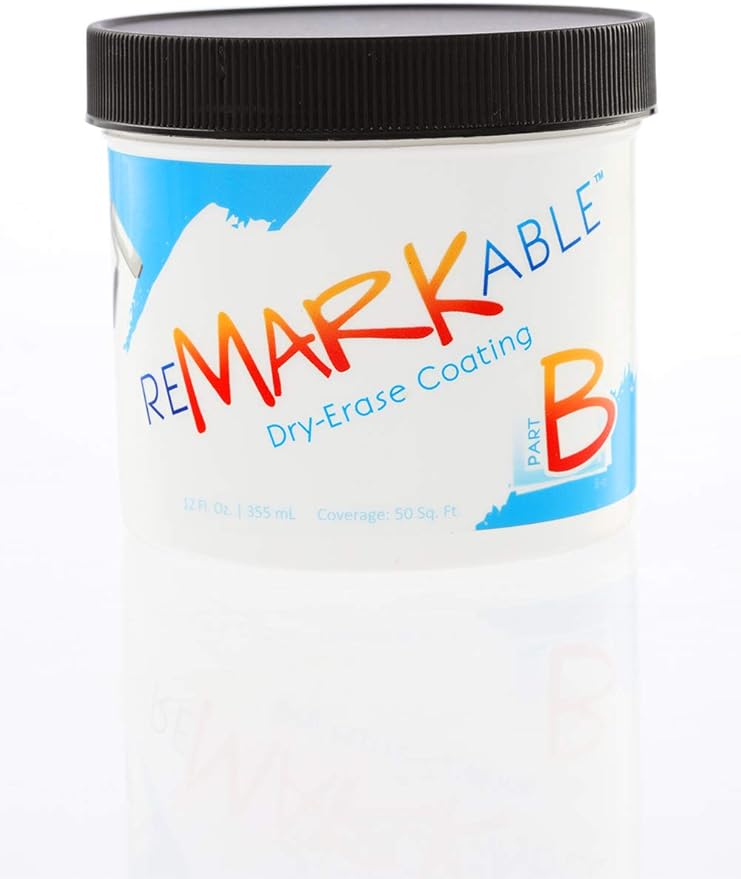 Remarkable Whiteboard Dry Erase Paint 50 ft² White Full Kit, Transforms Any - Image 3
