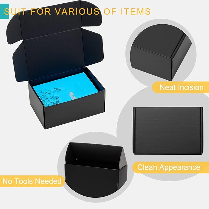Mcfleet 9x6x4” Black Shipping Boxes - Image 4