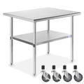 GRIDMANN NSF Stainless Steel Work & Prep Table 36 x 24 Inches by GRIDMANN