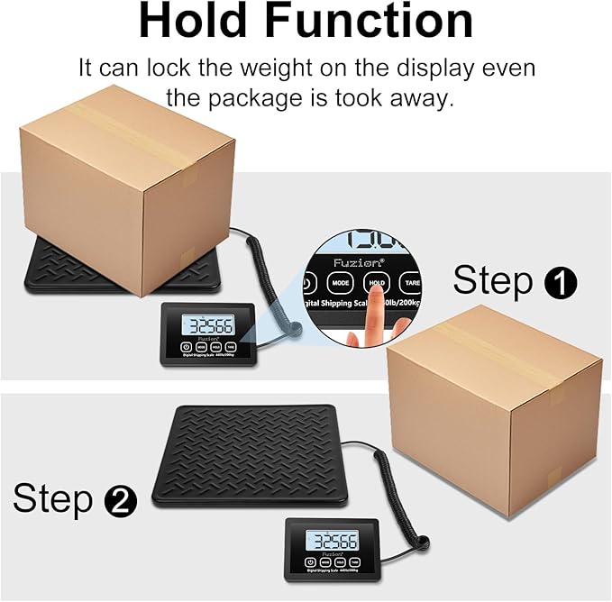 Fuzion Shipping Scale, 440LB x 10g High Accuracy Digital Postal Scale, Durable - Image 6