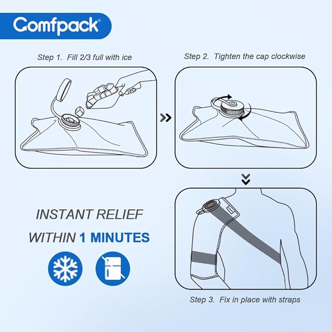 Large Refillable Ice Bag for Injuries, FSA Eligible, 14.5" x 10.6" Travel Ice - Image 8