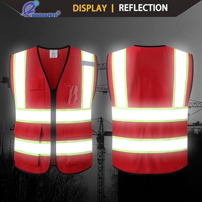 Reflective Mesh Safety Vest for Men Women - Image 5