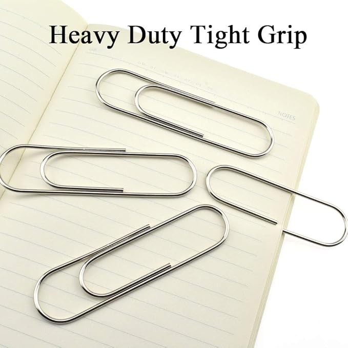 HAHIYO Paper Clips Sturdy 4 inches Length 14 Pack Paperclips Heavy Duty Tight - Image 4