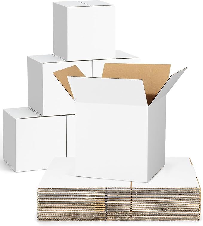 40-Pack-Small-Shipping-Boxes-6x6x6, by POEVER