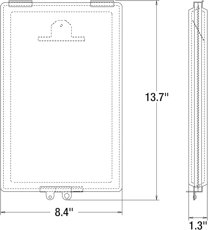 Buyers Products 5201103 Aluminum Clipboard Document Holder, Manifest Holder - Image 9