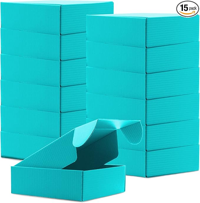 Cardboard Boxes Shipping Boxes, 15 Pack Recyclable Corrugated Cardboard Box by Rocutus
