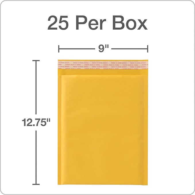 Quality Park Bubble Mailers, 8.25 x 11 Inch, Kraft Padded Envelopes, Durable - Image 6