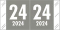 2024 Year Labels, Doctor Stuff 2024 Chart Stickers, Tabbies 11700 Style by DoctorStuff