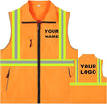 YOWESHOP Lightweight Zip-Up Safety Vest by YOWESHOP