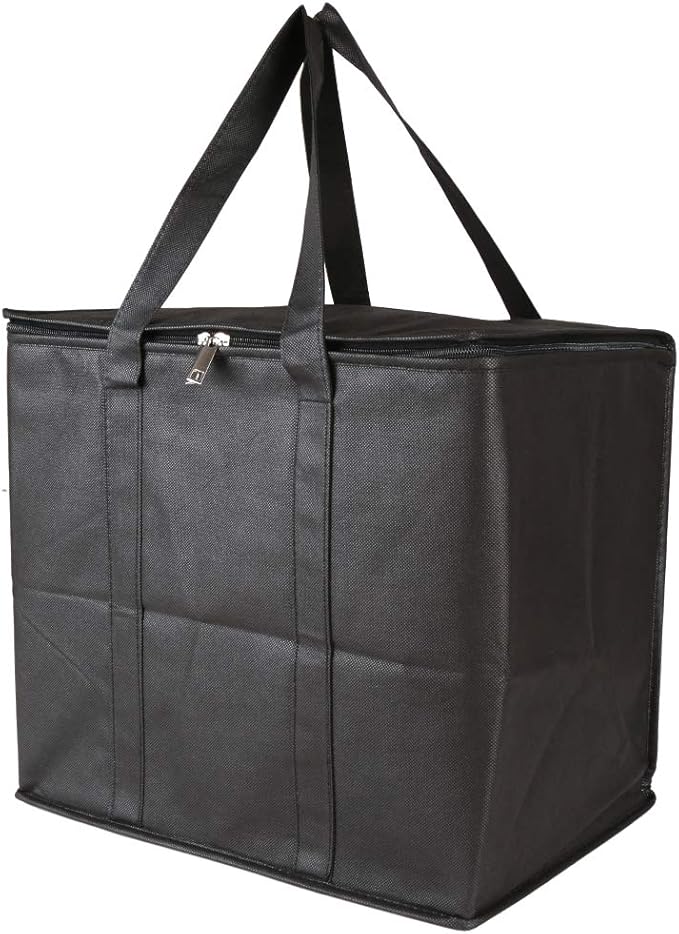 Ezek Reusable Insulated Grocery Bags in Black, Stand Upright, Double The Sturdy - Image 3
