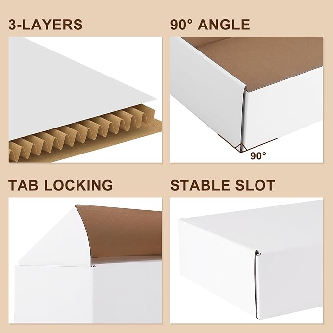 12x9x3 Inches Shipping Boxes Set of 25, Mailer Boxes - Image 6