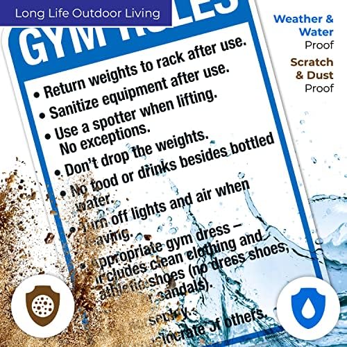 Gym Rules Return Weights to Rack After Use Sanitize Equipment After Use - Image 5