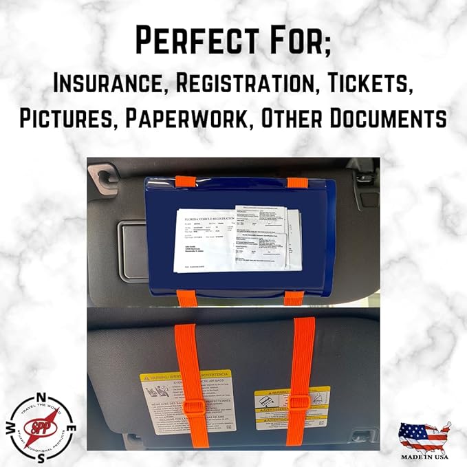 Florida, Document Holder for Vehicle Visor. Perfect for Insurance & - Image 3