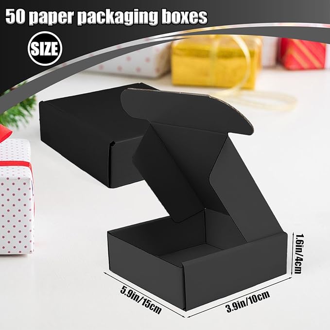 Small Shipping Boxes, 50 Pack Cardboard Box Corrugated Mailer Boxes Small - Image 3