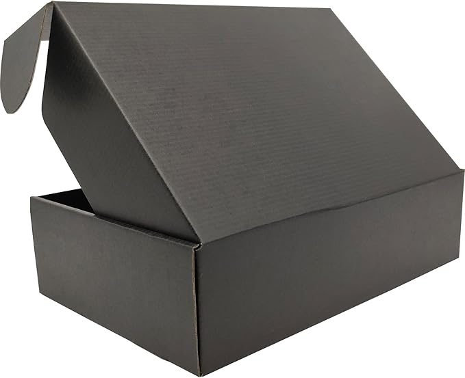 Black Shipping Boxes for Small Business Pack of 20-12x9x4 inches Cardboard - Image 4