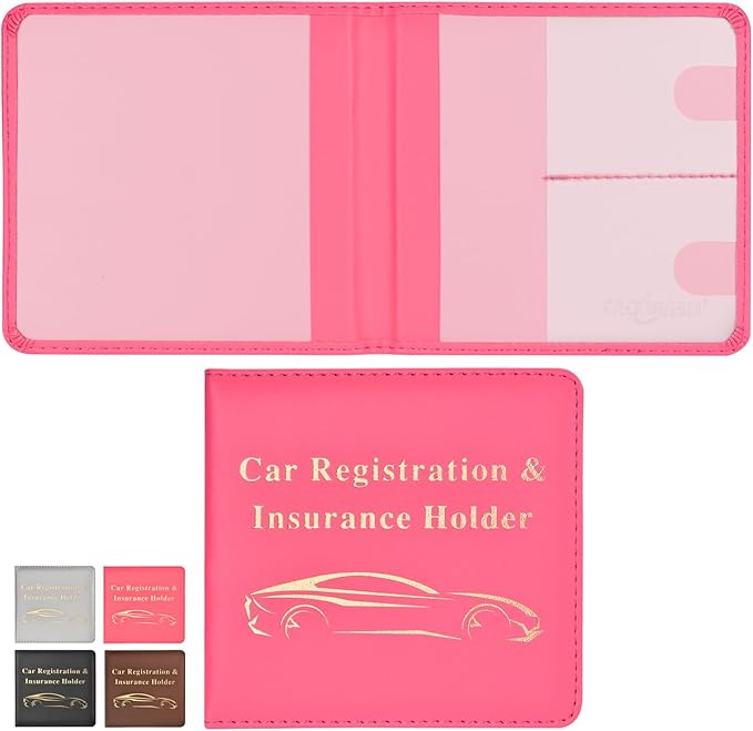 Cacturism Car Registration and Insurance Holder, Vehicle Glove Box Car by CACTURISM