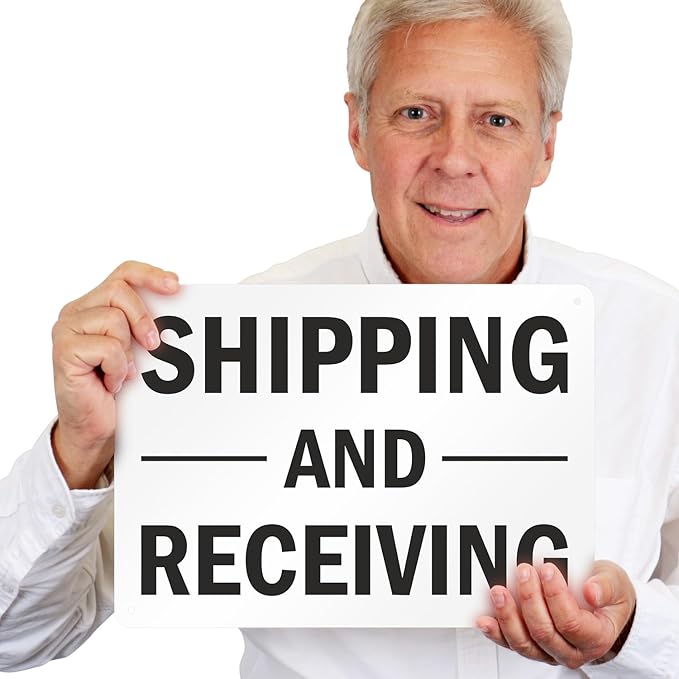 SmartSign-S-5803-AL-14 "Shipping And Receiving" Sign | 10" x 14" Aluminum - Image 4