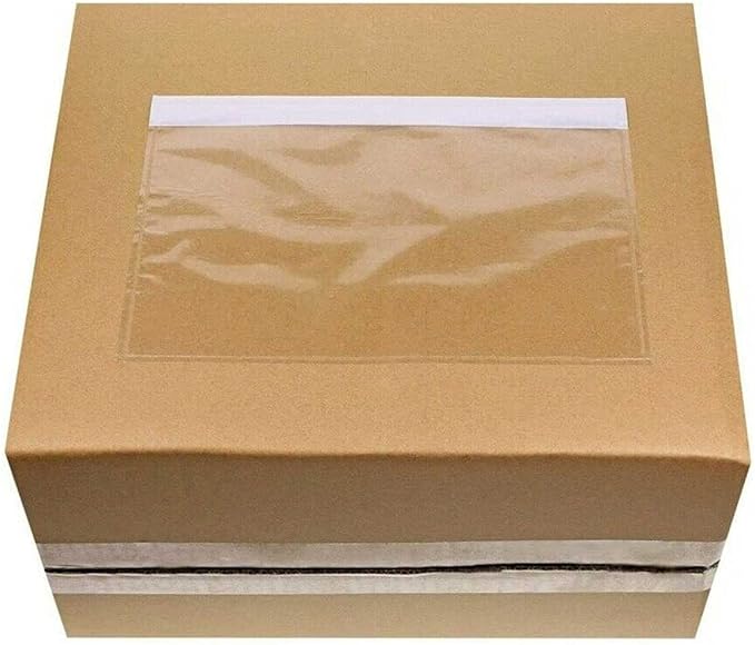 7.5'' x 5.5'' Packing List Pouches, Shipping Label Envelopes Clear Adhesive Top - Image 5