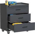 3 Drawers Metal Tool Storage Cabinet by Unknown